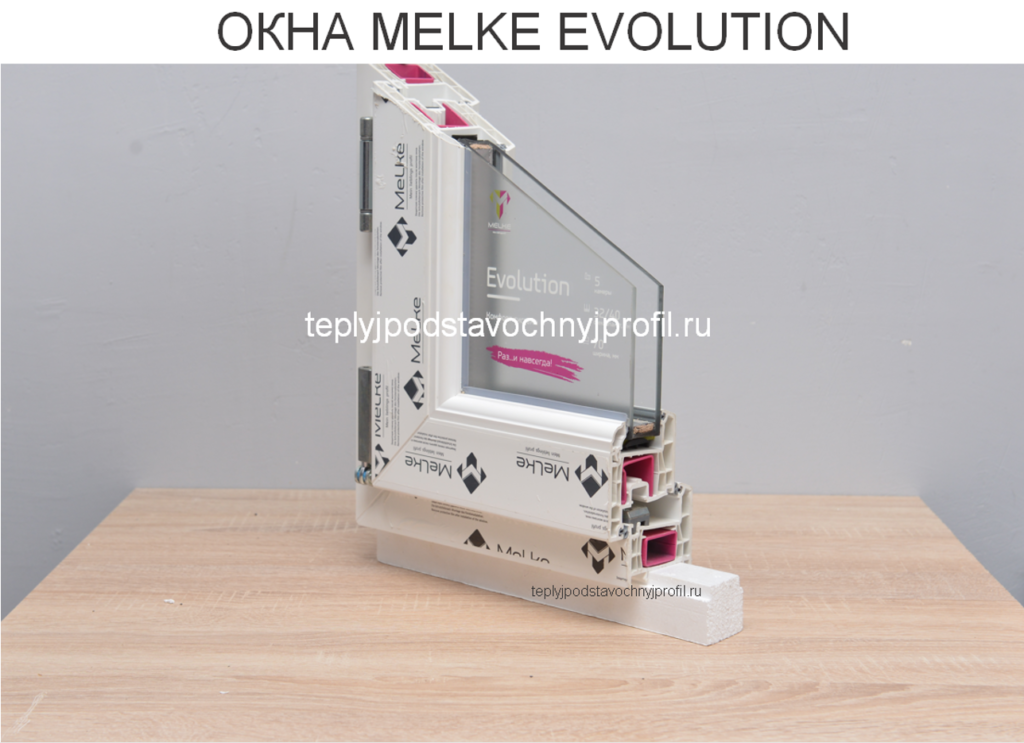 ОКНА MELKE EVOLUTION С ТЕПЛЫМ ПОДСТАВОЧНЫМ ПРОФИЛЕМ 2